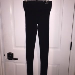 Black Ribbed Leggings